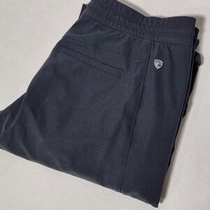 Kuhl Freeflex Move Pants Charcoal Gray Ruched Side Hiking Outdoor Med short 6306